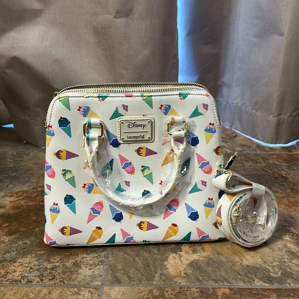 Disney Loungefly Ice Cream Cone Purse Brand New never used